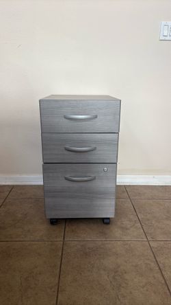 Grey bedside drawers