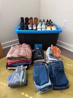 Kids Designer & Name Brand Clothing and Sneakers Bundle Lot