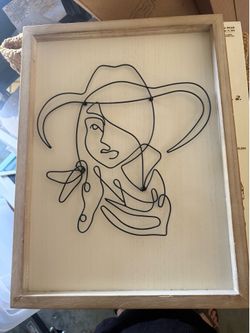 Cowgirl Wire Art