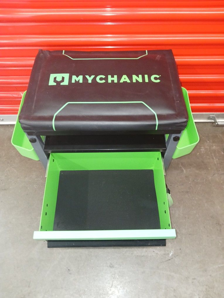 MYCHANIC Garage Rolling Toolbox Stool - Sidekick Stool - SK3 - Holds 500 lbs
