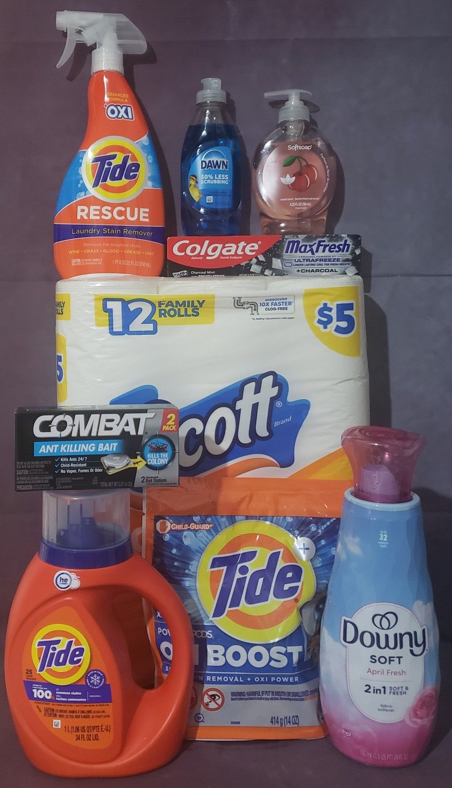 NASHVILLE, GA Lot Of 9 Tide Household Bundle