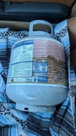 Propane tank with product