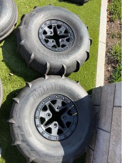 Can-Am Drifter Sand paddle rear and tri-rib front tires