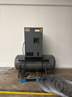 Atlas Copco Rotary Screw Air Compressor with Tank