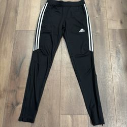 Men’s Adidas Black and White Jogger Pants, Size: XS