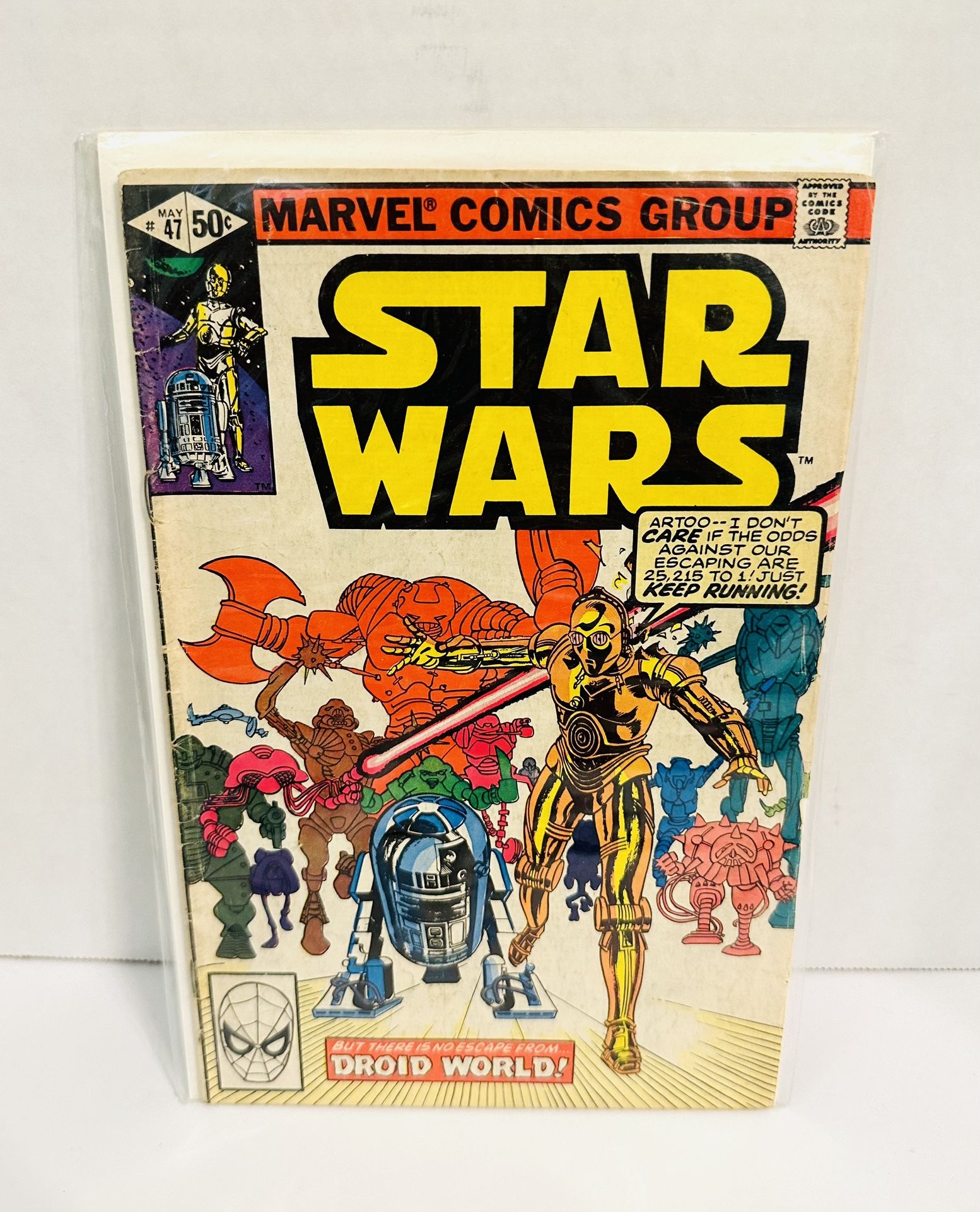 Vintage Marvel Comics Star Wars #47 (1981) - Droid World!