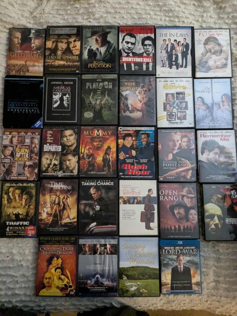 28 DVD Movies Colection- GREAT DEAL!!! MOVING SALE DEAL! NEEDS TO GO BY MAY 7th!!!