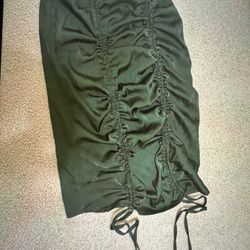 New Small Black Forever 21 Stretchy Ruched Skirt 