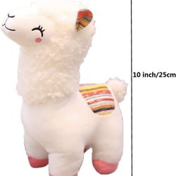Plush Alpaca Stuffed Animal, Cute Alpaca Plush Doll Toys. Fluffy Alpaca Plushies, Plushie Llama Stuffed Animal Gift for Kids and Lovers in Christmas, 