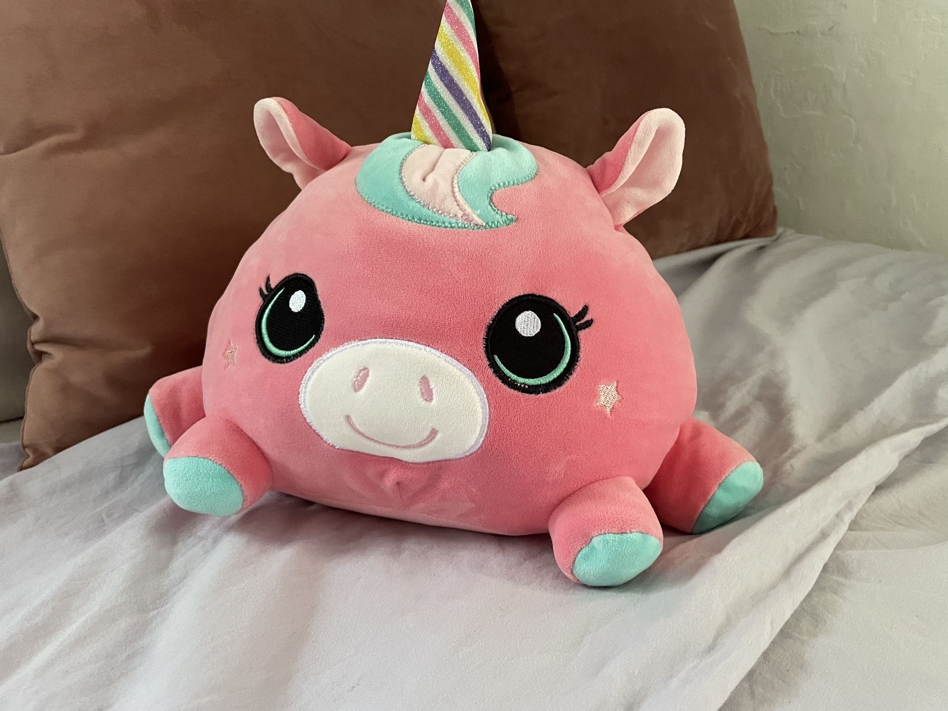 Smoochy Pals - Pink Unicorn Stuffed Animal 🦄