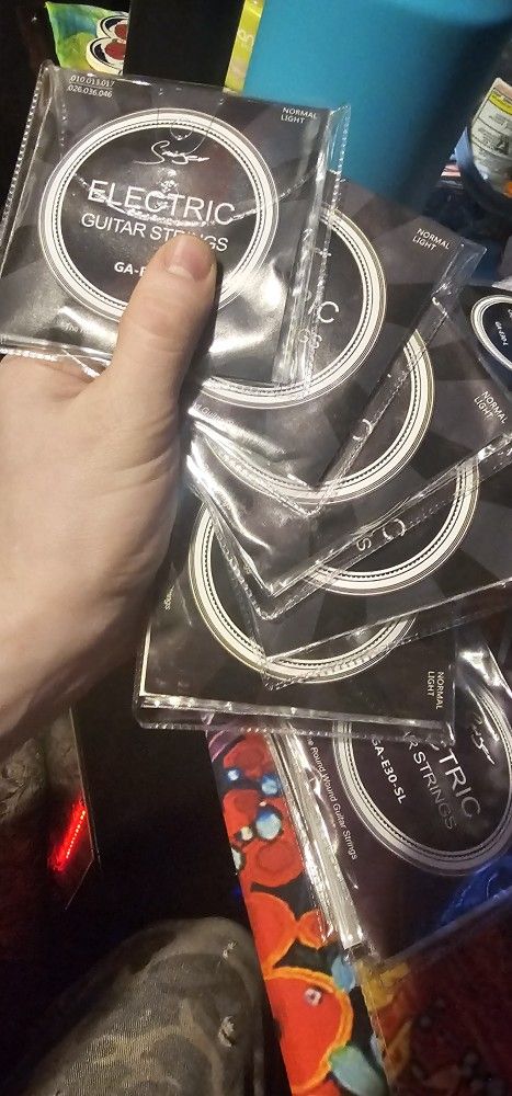 Electric Guitar String Sets 5 Of Them