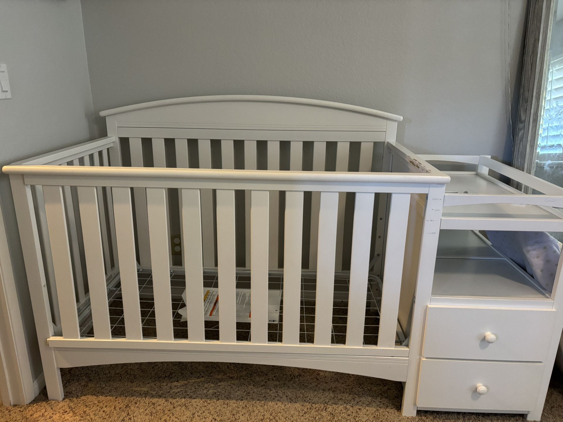 Delta Children Abby Convertible Crib And Changer $85 OBO