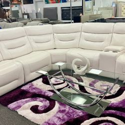 4th Of July Pre Sale‼️Beautiful White Power Reclining Sofa Sectional Available Amazing Deal $1999