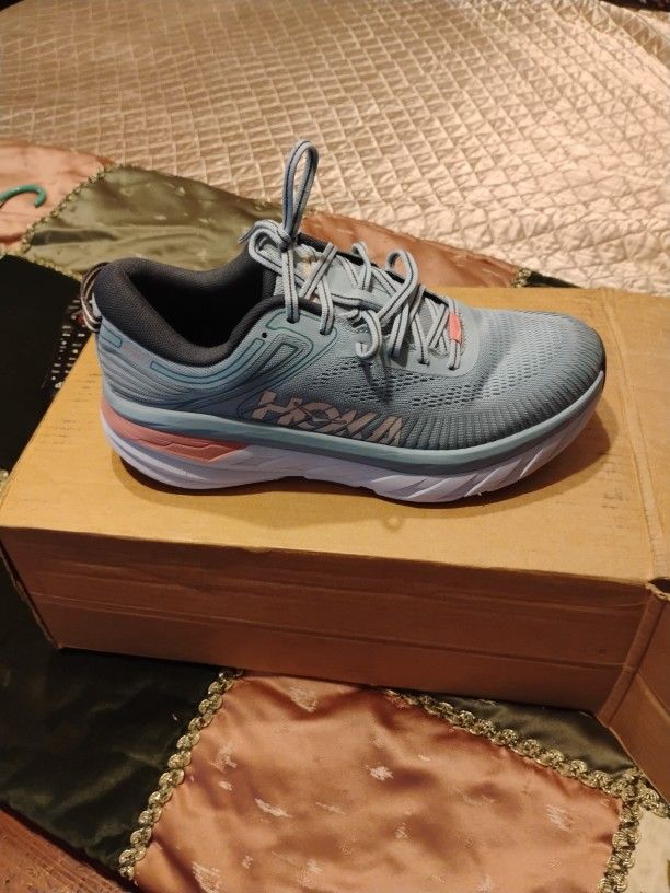 Hoka Bondi Seven Woman's 10 Blue Very Good Shape