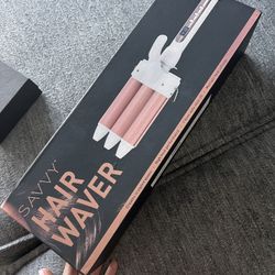 New Unopened Hair Waver  In Color Pink + White