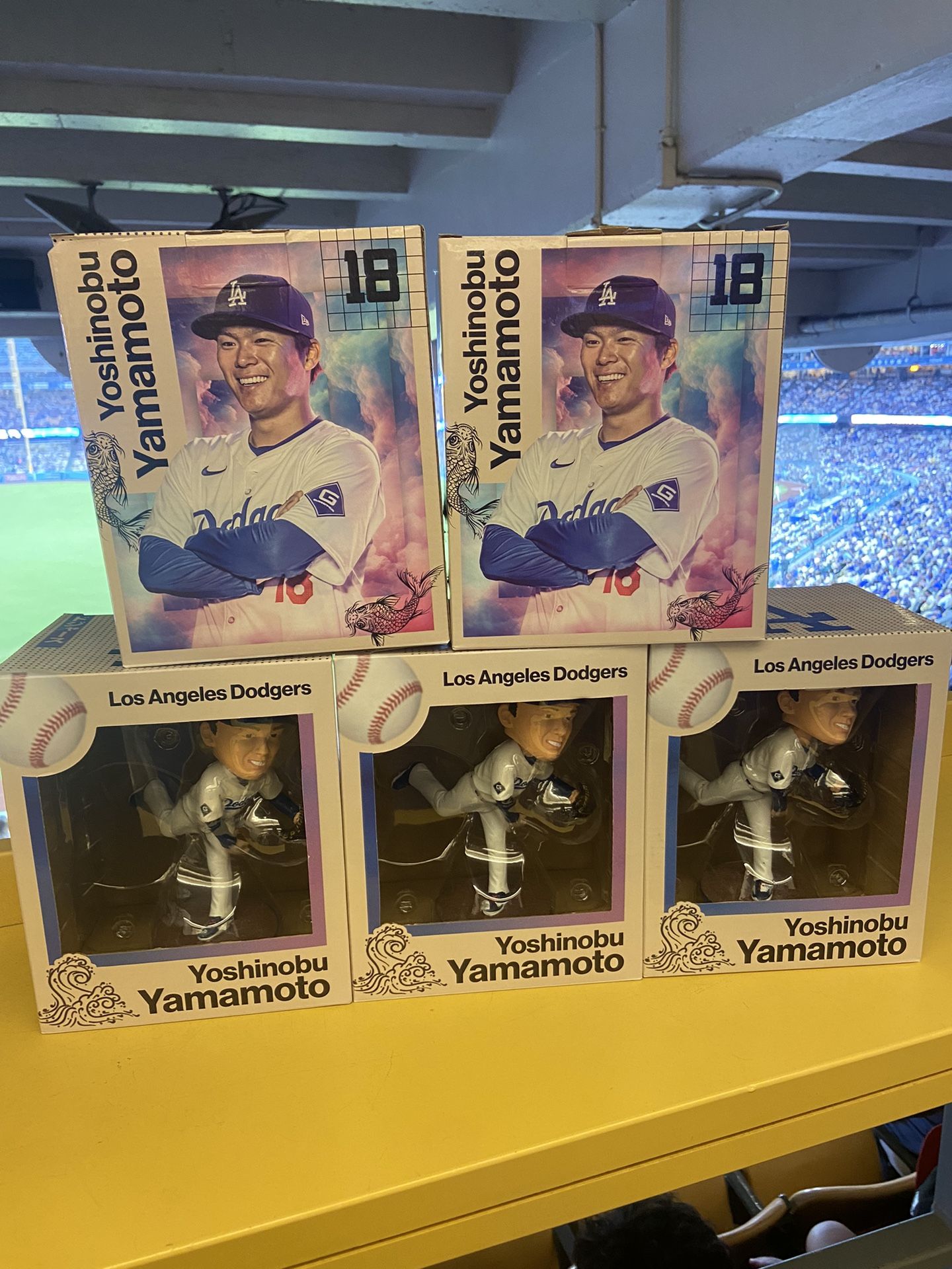 Yoshinobu Yamamoto Bobblehead Dodgers Bobble Head Dodger SGA