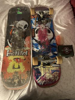 2 skateboards