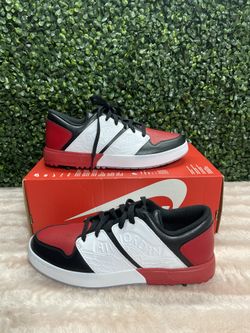 Men's Sz 8 - Nike Air Jordan Nu Retro 1 G Low Golf Chicago Black Red White FZ4153-001