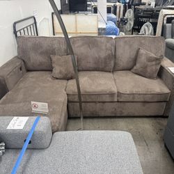 BRAND NEW Reversible Sleeper Sofa Bed With Storage And USB USBC Port