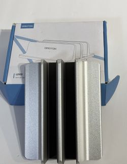 OMOTON Vertical Laptop Stand, Double Desktop Stand Holder