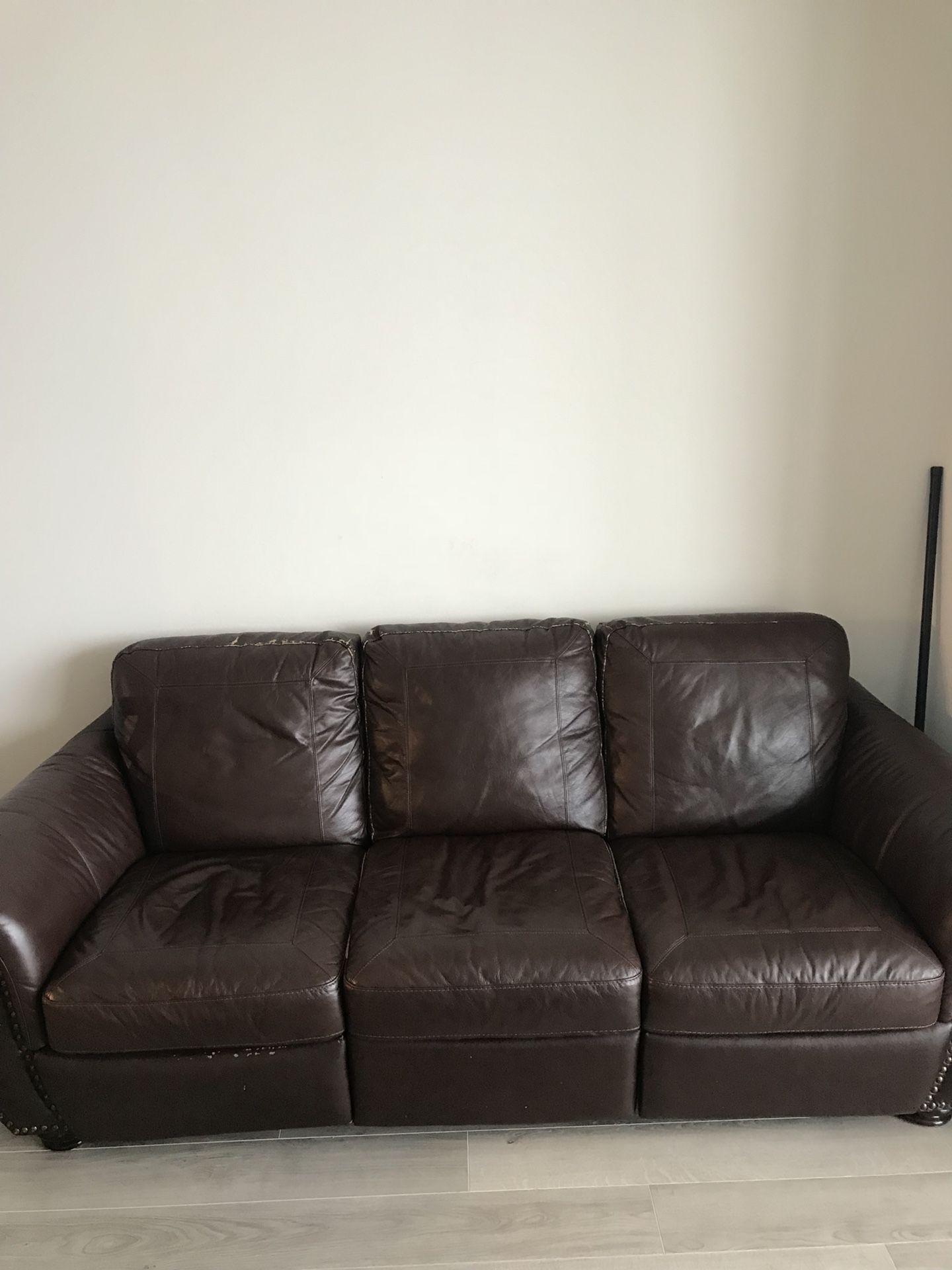 Leather couch. $125 OBO
