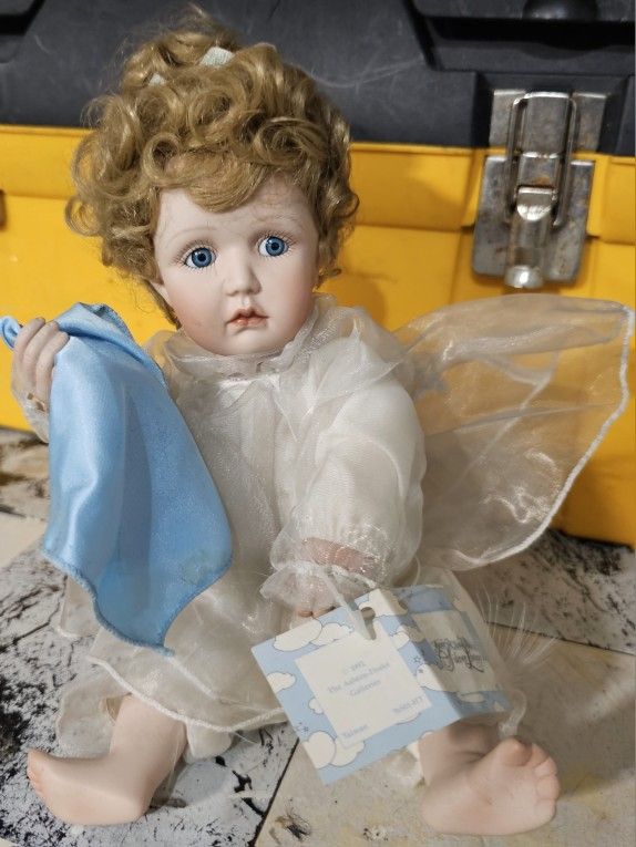 1991 Cindy M. McClure 9" Porcelain Doll Crying