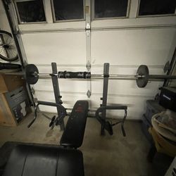 300 Lbs Olympic Weight Set  STANDARD BARBELL 