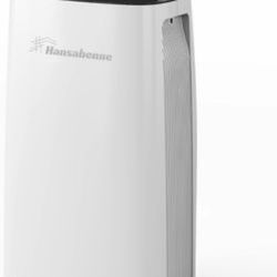  USED Hansabenne 50-Pints Dehumidifier for Basements  4850 Sq. Ft. Dehumidifier with Auto or Manual Drainage Compact Dehumidifier with Intelligent 