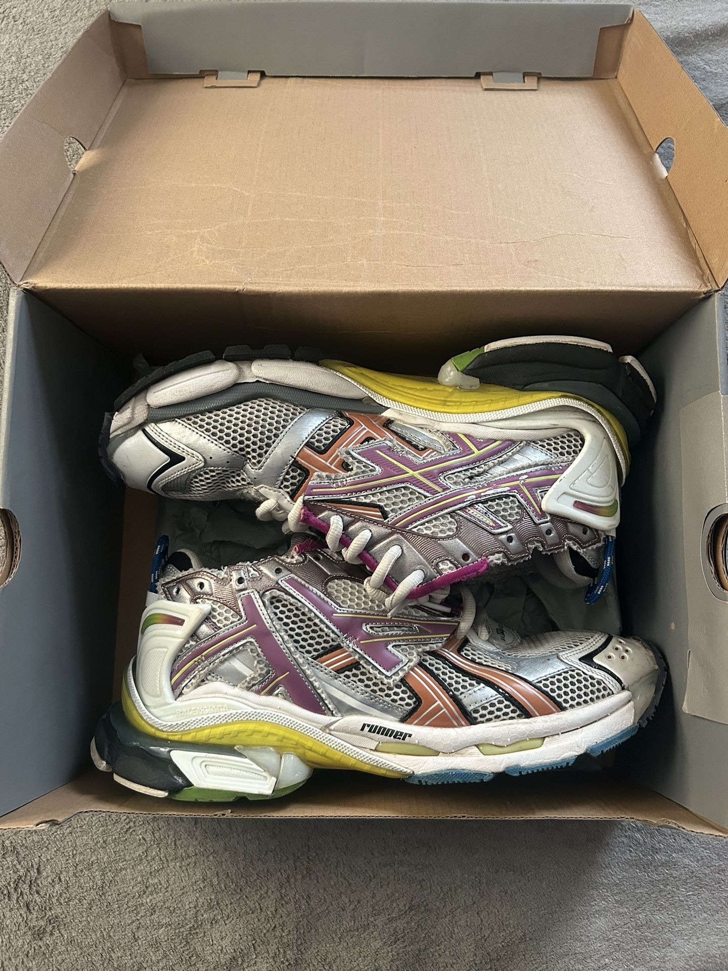 Balenciaga multi colored runners