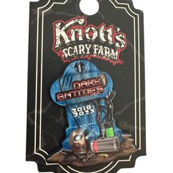 Knott's Berry Scary Farm Halloween Haunt 50th Anniversary Pin 2023 Dark Entities