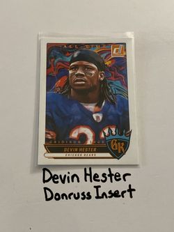 Devin Hester Chicago Bears Hall of Fame KR Donruss Short Print Insert Card. 