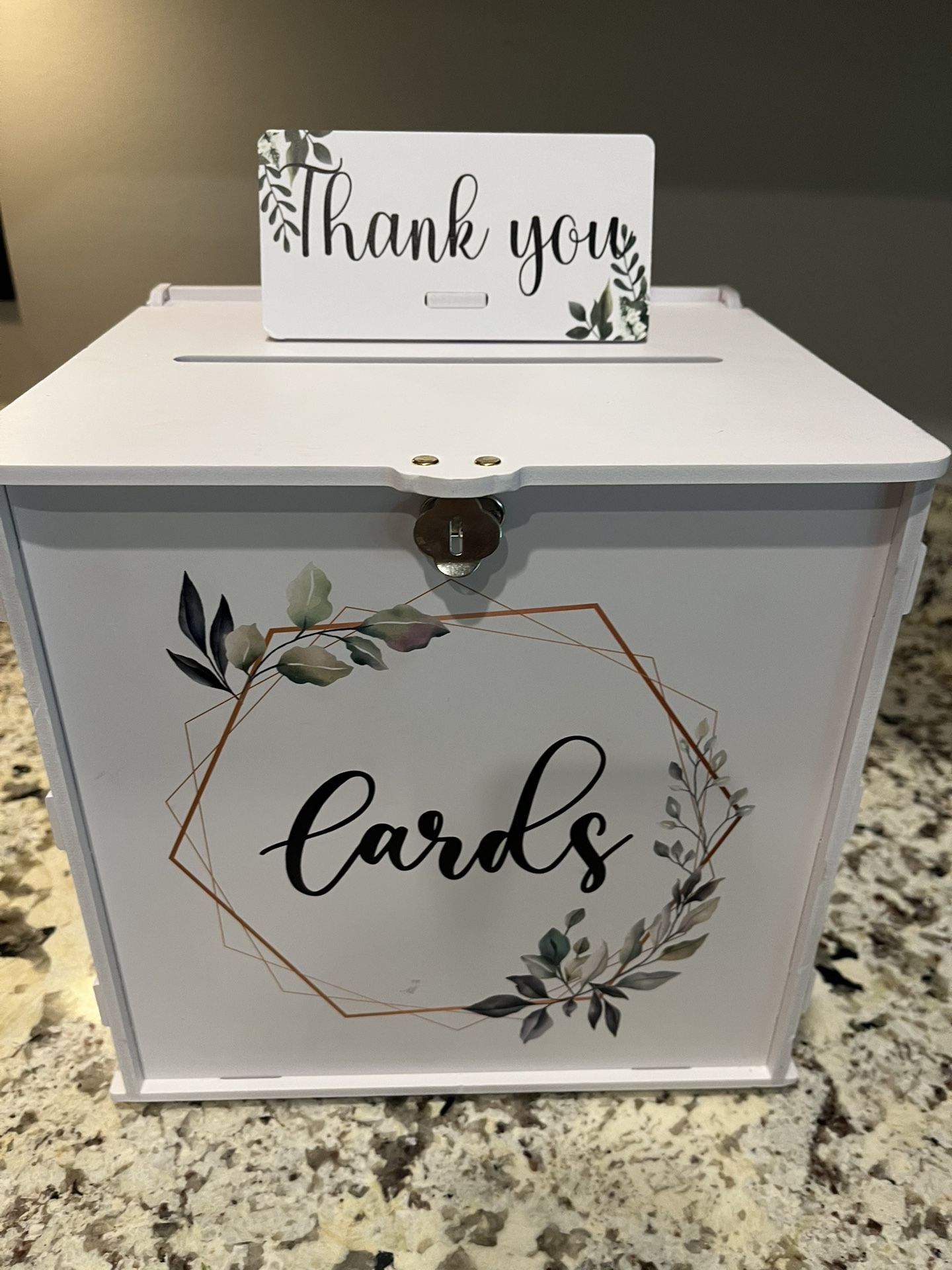 Box For Cards At Wedding With Lock