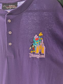 Vintage Disney Originals Purple Henley Shirt