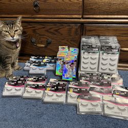 L.A. Colors Beauty Bundle Lot - Lashes, Nails