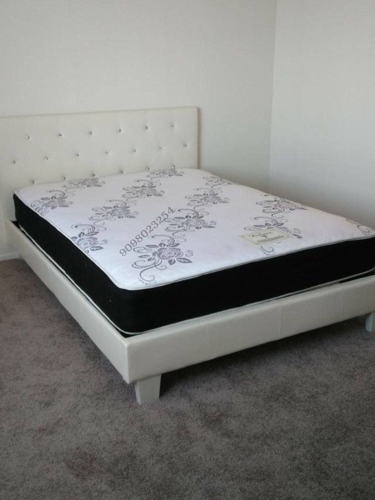 Queen bed w orthopedic mattresses included l