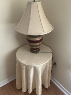 Table Lamp And Table