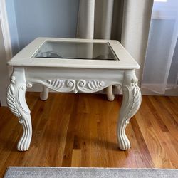 Small White Square Center Coffee Table