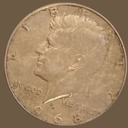 1968 Real Silver Kennedy Half Dollar High Grade