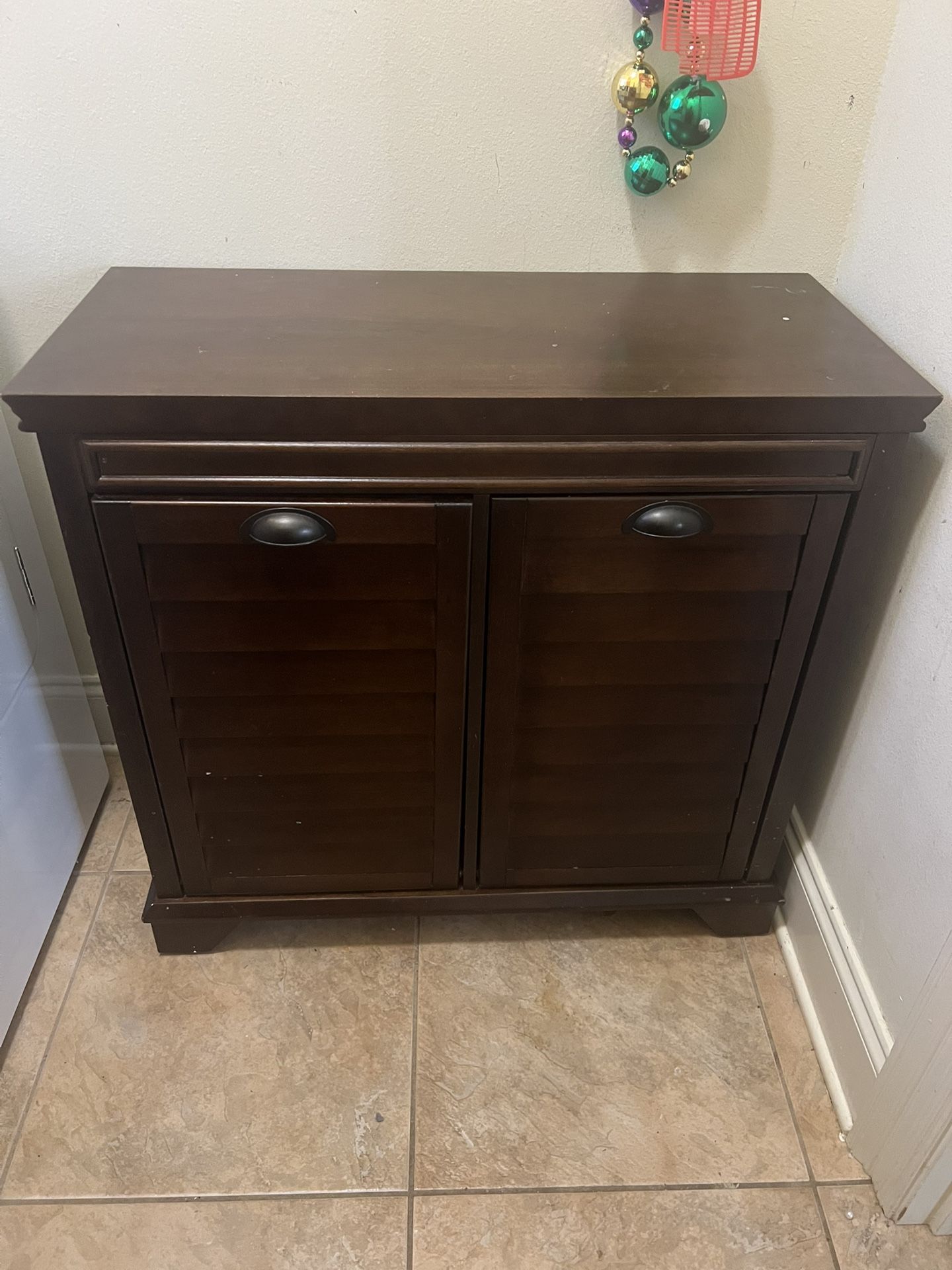 Solid Wood Cabinet with Doors