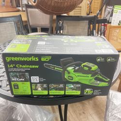 🪚 Greenworks 60V 14” Chainsaw with Battery & Charger | New in Box