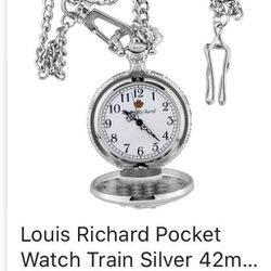 Louis Richard silver pocket watch