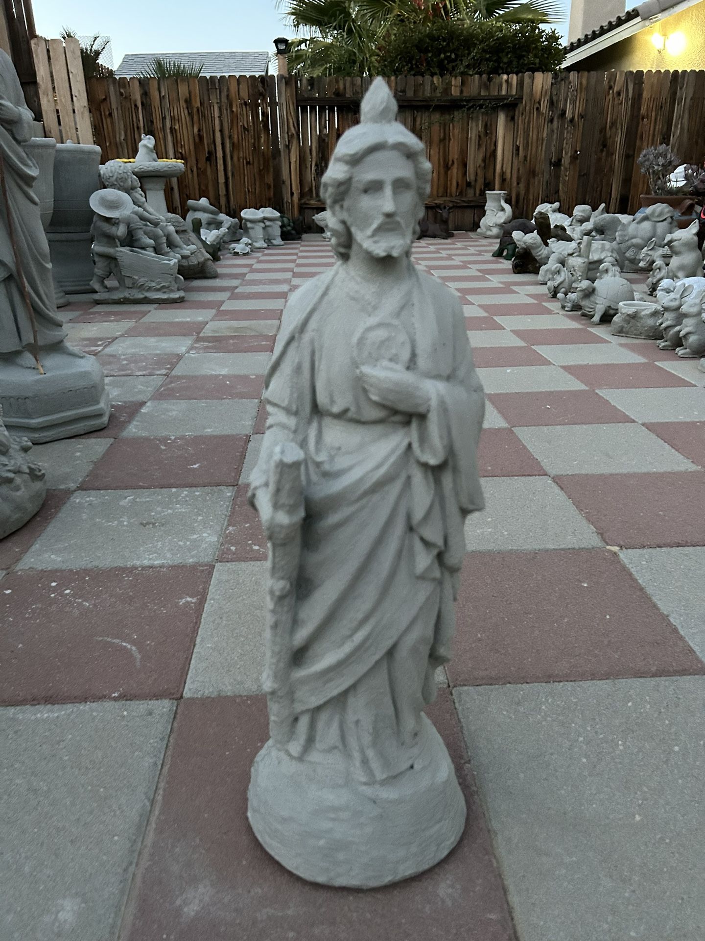 New San Judas Made Out Of Cement Perfect Gift 🎁