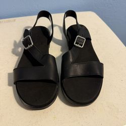 Timberland Black Strap Sandal 9.5 Women