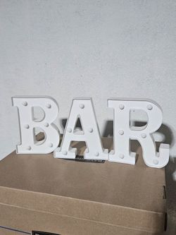 BAR LED Marquee Letters