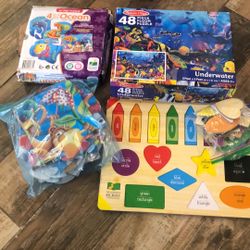 Toddler Puzzle Sets Lot