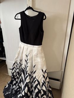 Dress black/white