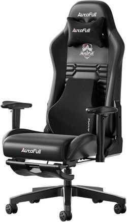 K350-AutoFull C3 Gaming Chair Office Chair PC Chair with Ergonomics Lumbar Support, Racing Style PU Leather High Back Adjustable Swivel Task Chair wit