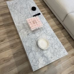 Restoration Hardware Marble Coffee Table 