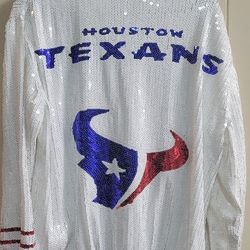 Brand New Sequin Houston texting jacket
