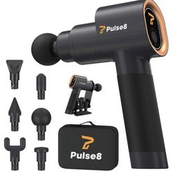 Massage Gun Pulse8 Laka10 Percussion Therapy Device w/ Accessories & Case